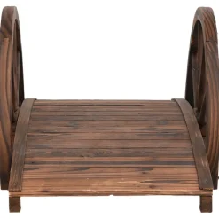 Puutarhasilta puolipyörällä 99x50x38 cm täysi kuusi (63338)*FinePRICE Best