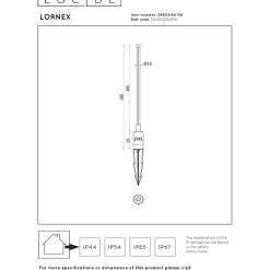 Sale Puutarhaspotti Lornex, 4.9x4.9cm, IP54, 6W, musta Puutarhavalaisimet