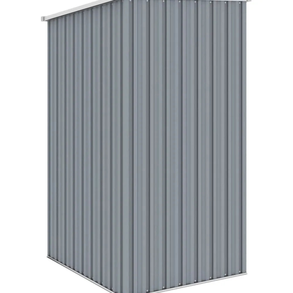 Puutarhavaja harmaa 87x98x159 cm galvanoitu teräs 0,85m2*FinePRICE Online