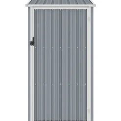 Puutarhavaja harmaa 87x98x159 cm galvanoitu teräs 0,85m2*FinePRICE Online