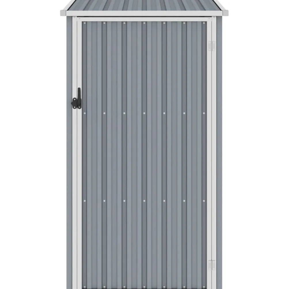 Puutarhavaja harmaa 87x98x159 cm galvanoitu teräs 0,85m2*FinePRICE Online