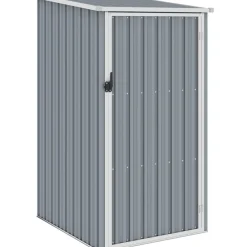 Puutarhavaja harmaa 87x98x159 cm galvanoitu teräs 0,85m2*FinePRICE Online