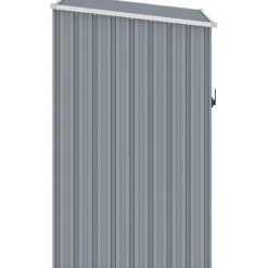 Puutarhavaja harmaa 87x98x159 cm galvanoitu teräs 0,85m2*FinePRICE Online