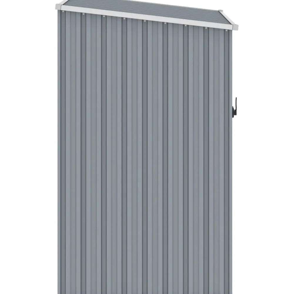 Puutarhavaja harmaa 87x98x159 cm galvanoitu teräs 0,85m2*FinePRICE Online