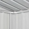 Online Puutarhavaja metalli 190x124x181cm harmaa 2m2 Peltivarastot