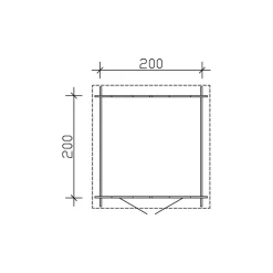 Puutarhavaja Samos 4 m²*Skan Holz Discount