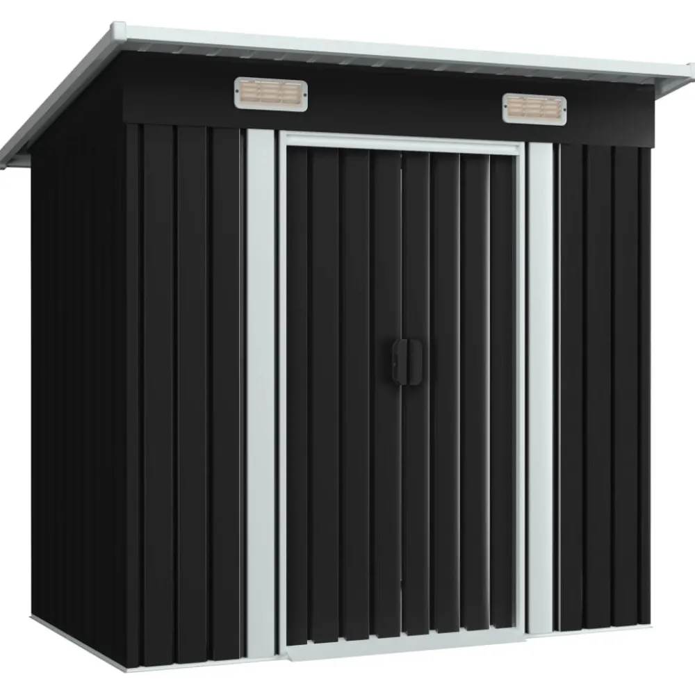 Puutarhavaja 190x124x181cm antrasiitti teräs 2m2*FinePRICE Best