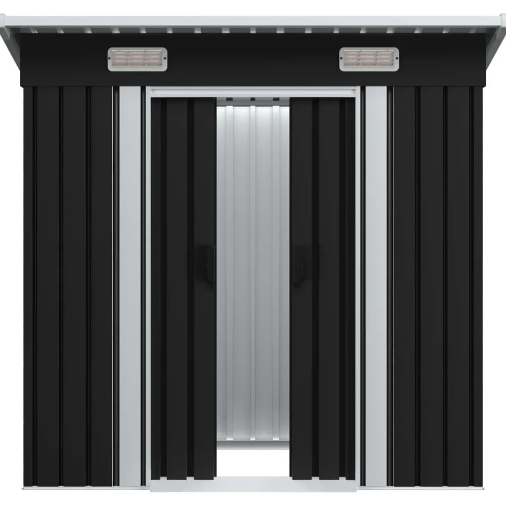 Puutarhavaja 190x124x181cm antrasiitti teräs 2m2*FinePRICE Best