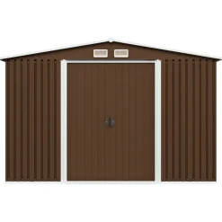 Puutarhavaja 257x205x178cm teräs ruskea 4,7m2*FinePRICE New