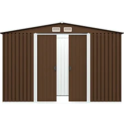 Puutarhavaja 257x205x178cm teräs ruskea 4,7m2*FinePRICE New