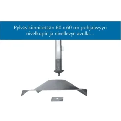 Pylväslaituri Savorak Oloneuvos Tupla, 8.8m, irto-osina*Savorak Laiturit Clearance