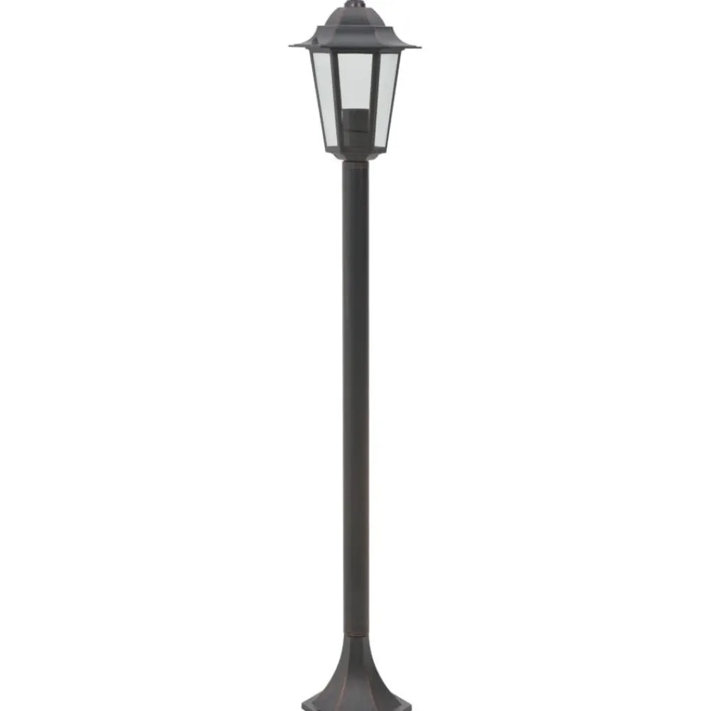 Pylväsvalaisimet puutarhaan 6 kpl e27 110cm alumiini pronssi*FinePRICE