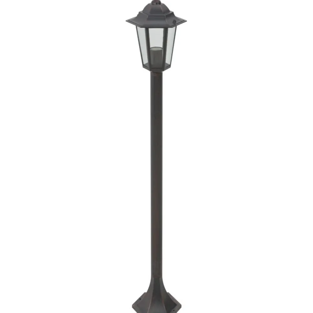 Pylväsvalaisimet puutarhaan 6 kpl e27 110cm alumiini pronssi*FinePRICE