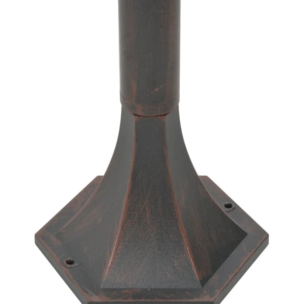 Pylväsvalaisimet puutarhaan 6 kpl e27 110cm alumiini pronssi*FinePRICE