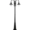 Sale Pylväsvalaisin Kartano PKT-2U 2200 mm 2-osainen musta Pylväsvalaisimet