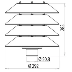 Pylväsvalaisin Käpy AT101ALM Ø 292x283 mm musta*Ensto Sale