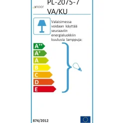 Discount Pylväsvalaisin Kello Ø240x1760 mm valkoinen/kulta Pylväsvalaisimet