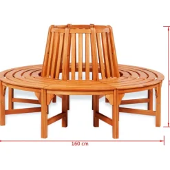 Pyöreä penkki puun ympärille Ø 160 cm*FinePRICE