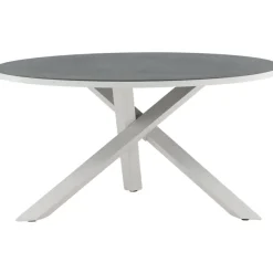 Discount Pyöreä ruokapöytä Copacabana 2, Ø140cm, harmaa/valkoinen Puutarhapöydät