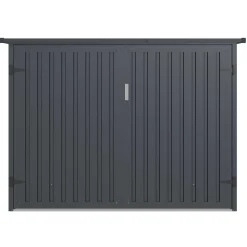 Outlet Pyöräkatos , tummanharmaa, eri kokoja Peltivarastot