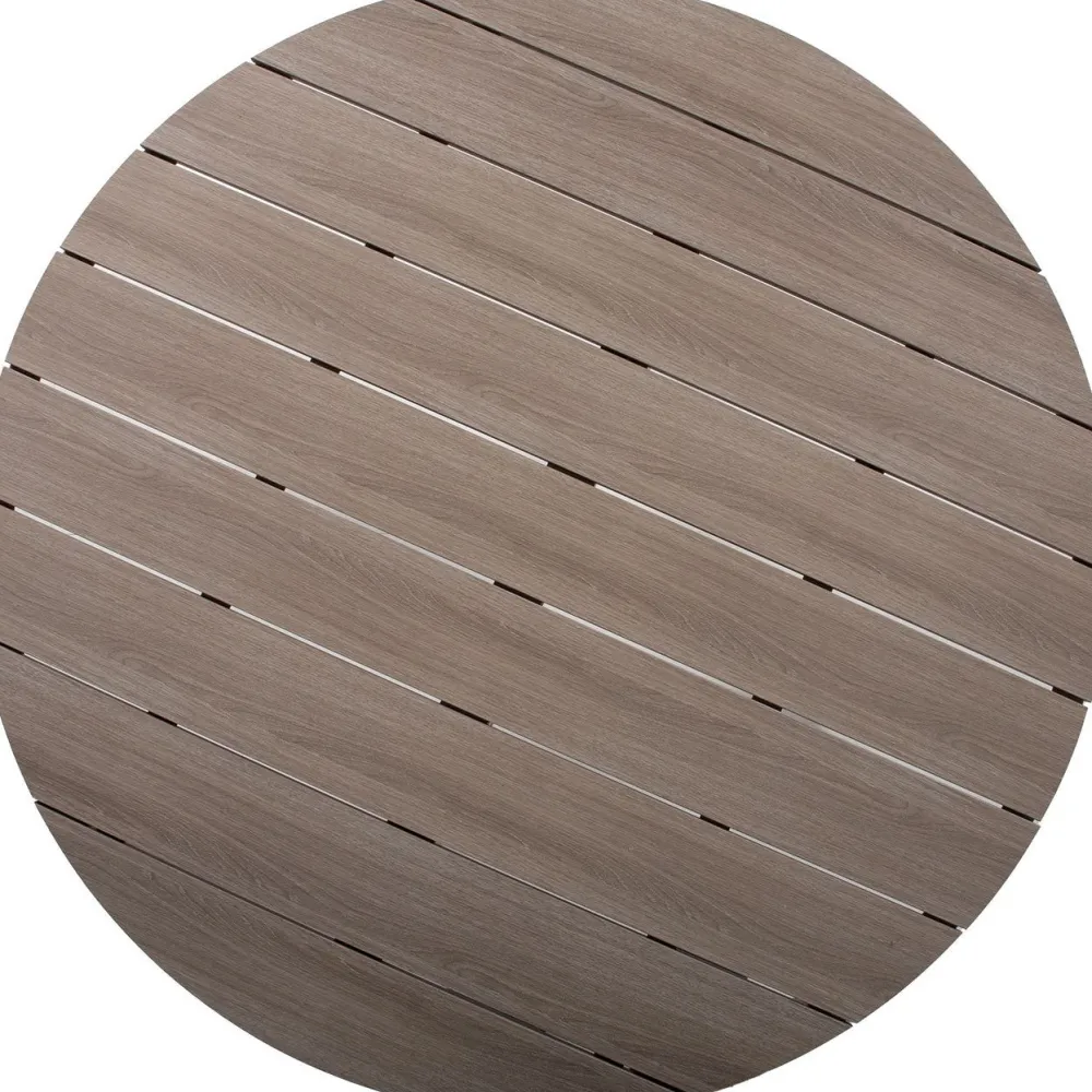 Pöytä PORTO Ø110,5xK73 cm, beige/harmaa*Home4you