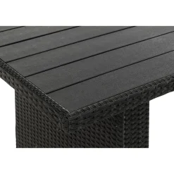 Outlet Pöytä James 145x85cm musta Puutarhapöydät|Polyrottinkikalusteet