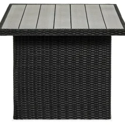 Outlet Pöytä James 145x85cm musta Puutarhapöydät|Polyrottinkikalusteet