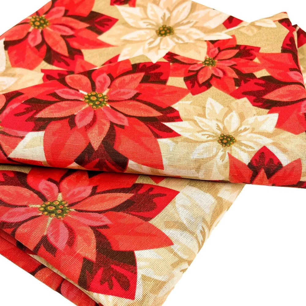 Pöytäliina CHRISTMAS NEW 136x220 cm, joulutähdet, monivärinen*Home4you Online