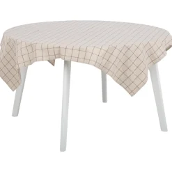Pöytäliina LINEN 136x136 cm, pellavanvärinen, neliö*Home4you Sale
