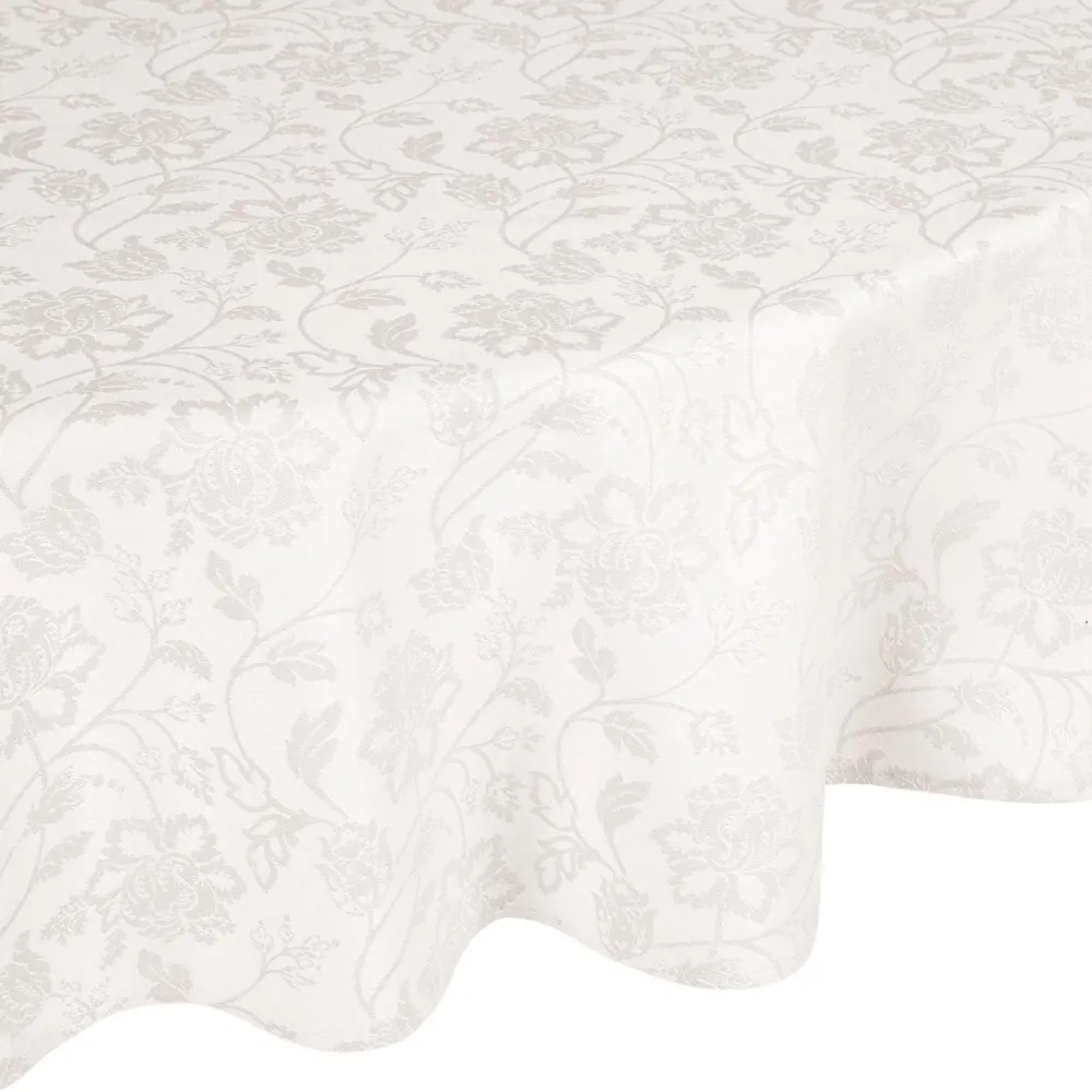 Pöytäliina PARTY Ø170 cm, kirkkaat kukat, beige*Home4you Best