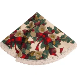Pöytäliina WINTER FLOWERS Ø70 cm, nauhakuosi, monivärinen*Home4you Sale