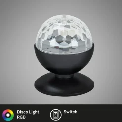 Best Pöytävalaisin Disco LED RGB 3W musta Lasten Valaisimet|Valaisintarvikkeet
