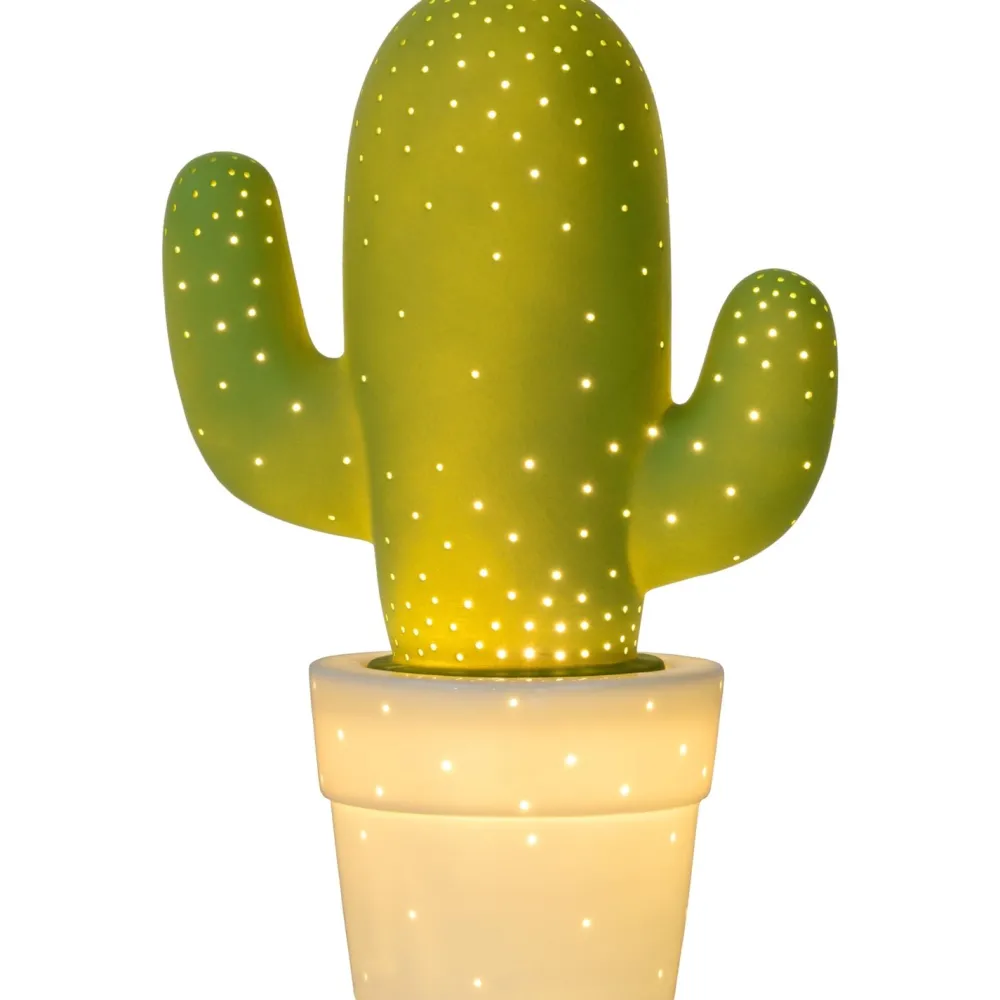 Pöytävalaisin Cactus Ø20 cm vihreä*Lucide Sale