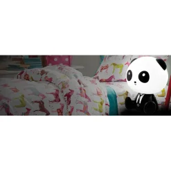 Pöytävalaisin Panda LED 2,5 W IP20 195x160x245 mm muovi musta/valkoinen*Polux Clearance