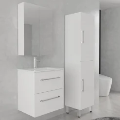 Pyykkikaappi Kaisla, pvc, 160cm, valkoinen*Lektar Indoor Outlet