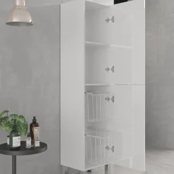 Pyykkikaappi Kaisla, pvc, 160cm, valkoinen*Lektar Indoor Outlet