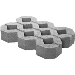 Reikälaatta Lakka 400x600x100 mm harmaa*Lakka Rakennustuotteet Best