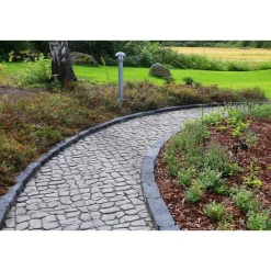 Discount Reunakivi Laineri 140x140 mm sileä musta Reunakivet