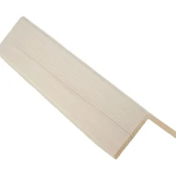 Reunalista 50x50/45x3300 mm mänty valkolakattu*Cent Outlet