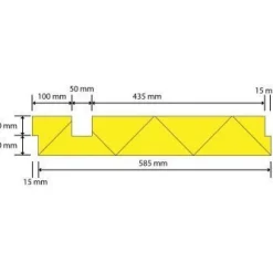 Reunavahvistettu laatta LB/LS-300 7,5 m/pak*Finnfoam