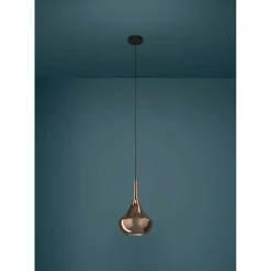 Riippuvalaisin Almoster Ø25cm E27 maks. 28W IP20 musta/kupari*Eglo