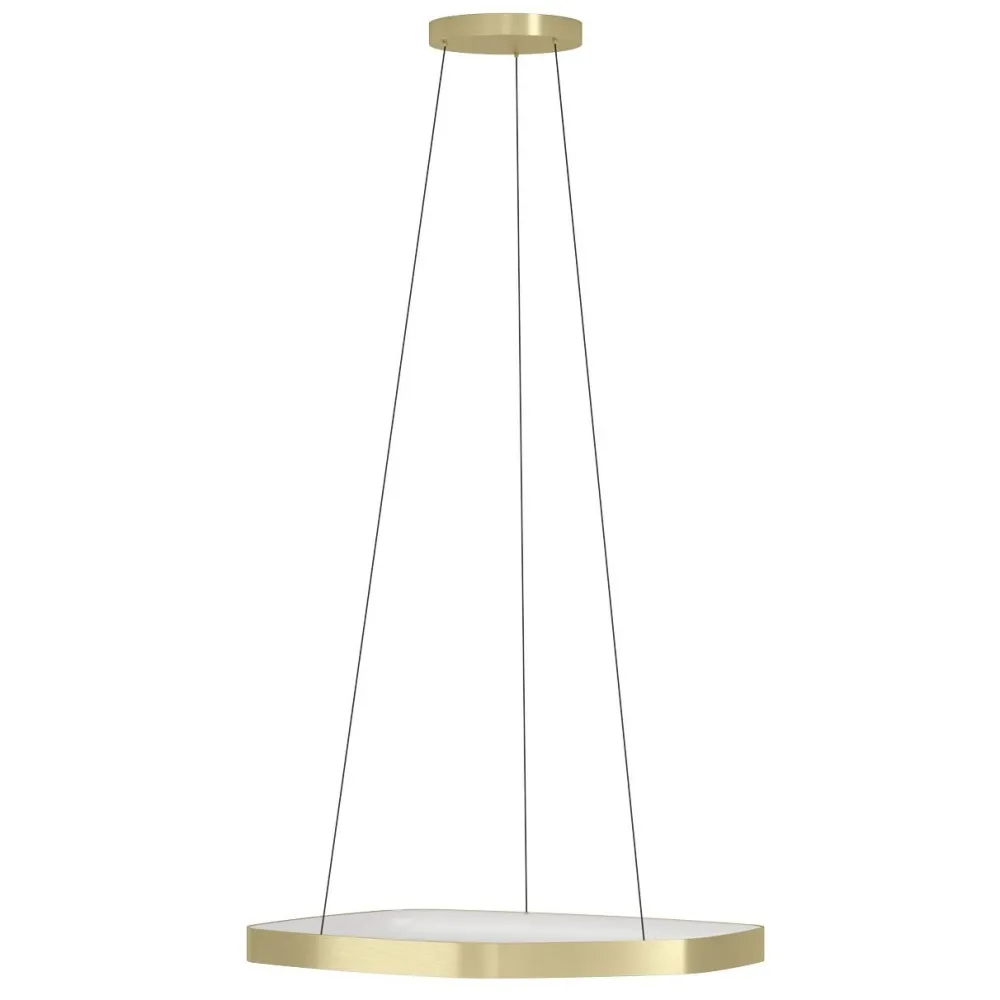 Riippuvalaisin Vallerosa, Ø58cm, LED, 25.2W, IP20, messinki/valkoinen*Eglo Best