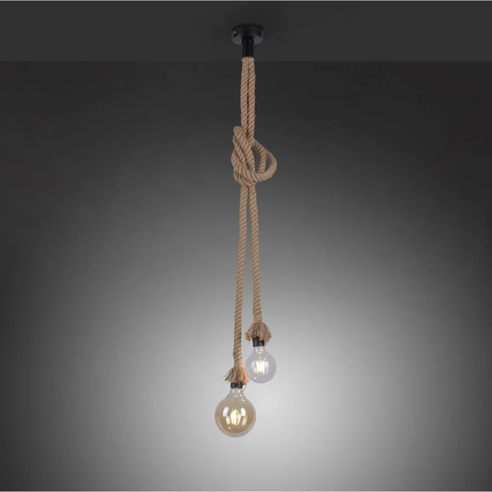 Riippuvalaisin Rope 2xE27 Ø10 cm beige*LeuchtenDirekt Outlet
