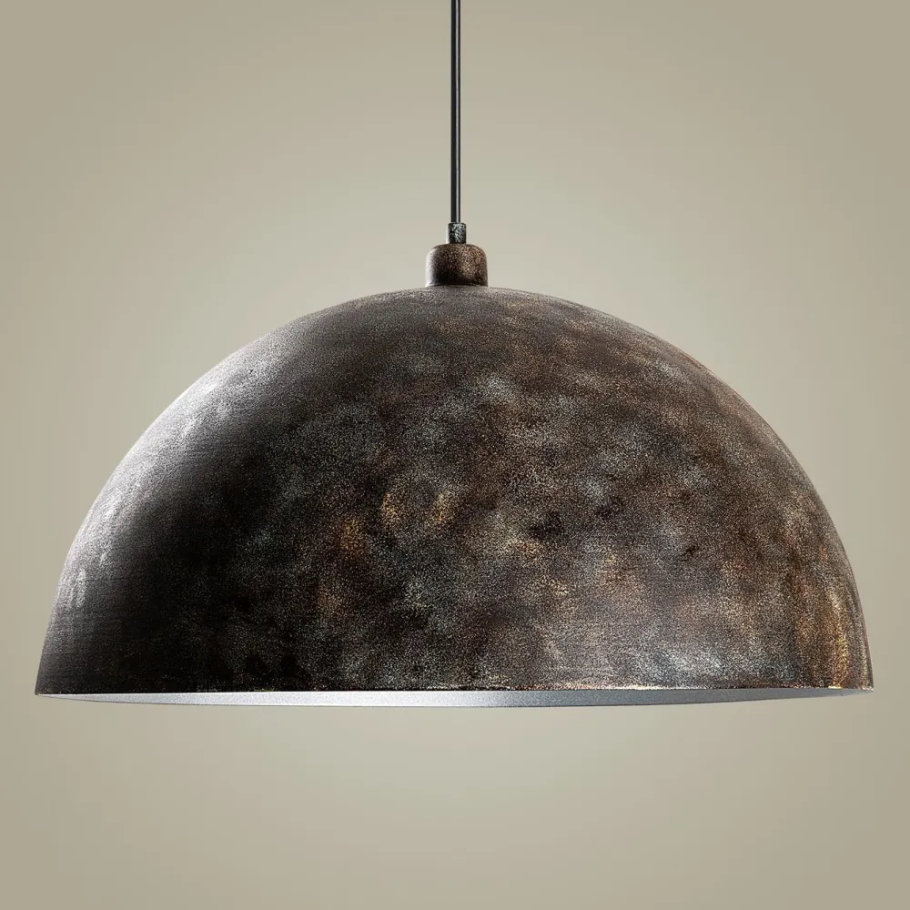 Riippuvalaisin KURE RETRO, Ø60cm, tummanruskea*Linento Lighting New