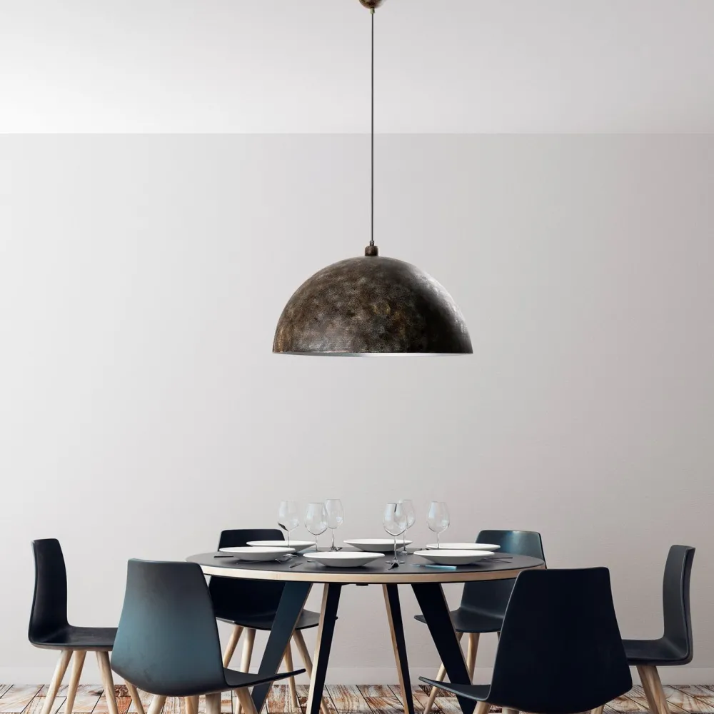 Riippuvalaisin KURE RETRO, Ø60cm, tummanruskea*Linento Lighting New