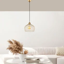 Riippuvalaisin Bek, Ø30cm, säädettävä korkeus, kulta*Linento Lighting New
