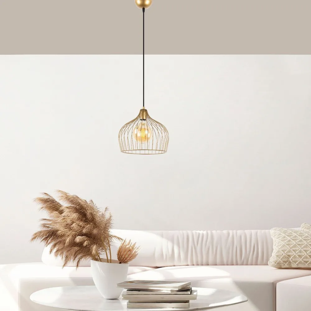Riippuvalaisin Bek, Ø30cm, säädettävä korkeus, kulta*Linento Lighting New