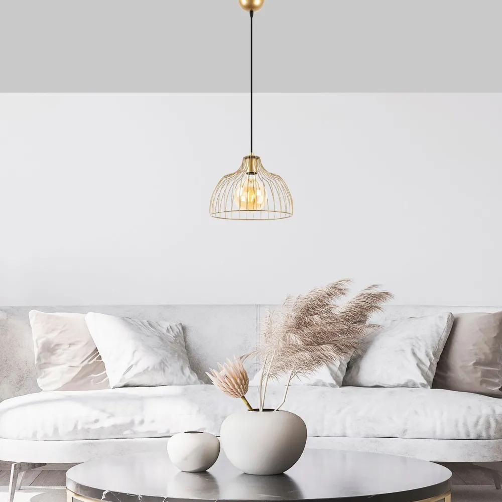 Riippuvalaisin Bek, Ø30cm, säädettävä korkeus, kulta*Linento Lighting New