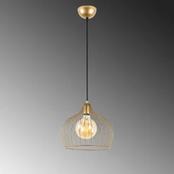 Riippuvalaisin Bek, Ø30cm, säädettävä korkeus, kulta*Linento Lighting New