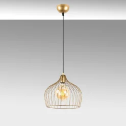 Riippuvalaisin Bek, Ø30cm, säädettävä korkeus, kulta*Linento Lighting New